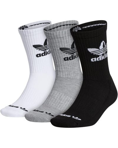 adidas Originals Split Trefoil Crew Socks 3 Pairs - Black