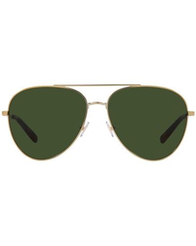 Brooks Brothers Bb4064 Aviator Sunglasses - Green