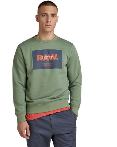 G-Star RAW Originals Logo Sw Sweater,blue - Grey