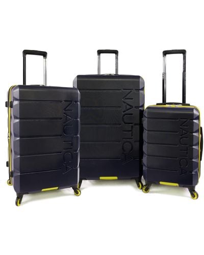 Nautica Lightview 3pc Hardside Luggage Set - Blue