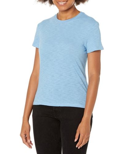Theory Womens Tiny Tee In Cotton T Shirt - Blue