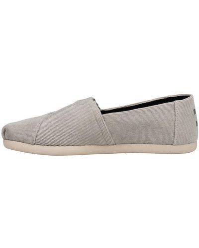 TOMS Alpargata Recycled Cotton Canvas" Loafer Flat - Gray