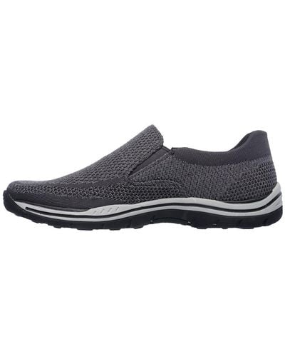 Skechers Relaxed Fit Expected Gomel Slip-on Sneaker,gray,us 9 Ww - Black