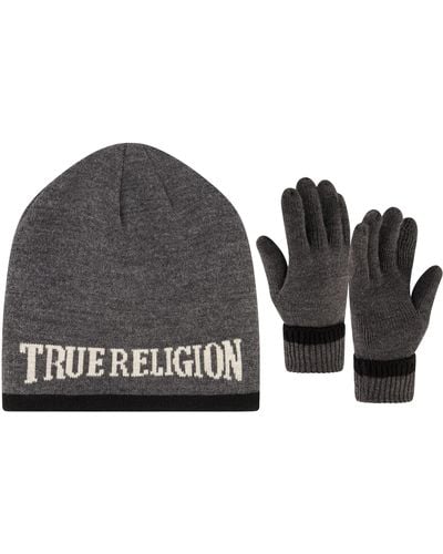 True Religion And Gloves Set - Black