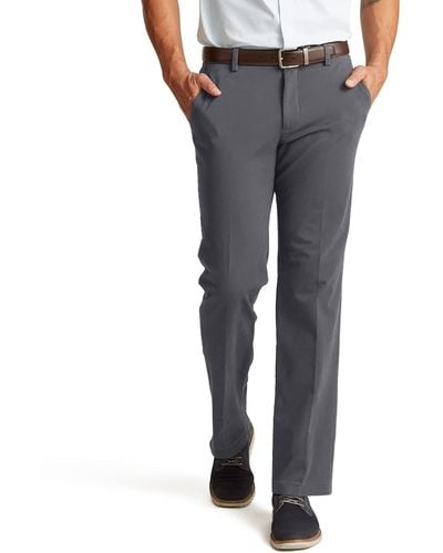 Dockers Straight Fit Workday Khaki Smart 360 Flex Pants - Gray