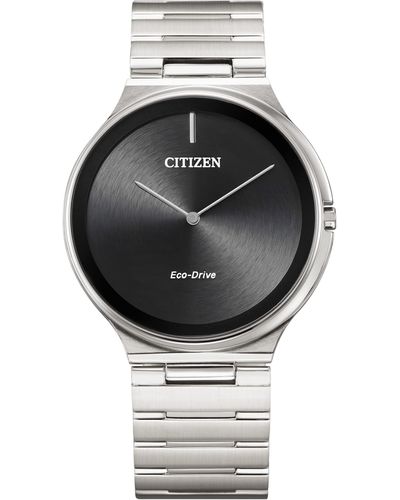 Citizen Eco-drive Modern Stiletto Watch In Stainless Steel - Black