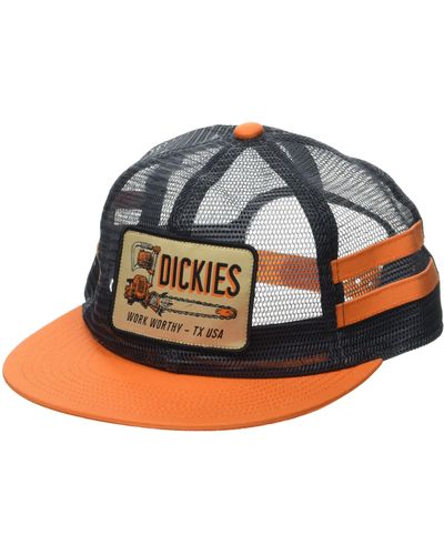 Dickies Work Worthy Mesh Trucker Hat Orange