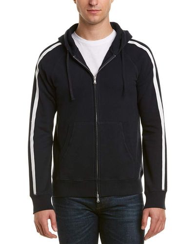 Splendid Mills Supply Zip Up Hoodie With Stripe - Black