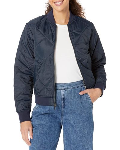 Dickies Quilted Bomber Jacket - Blue