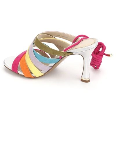 Kenneth Cole Blanche 85 X Band Wrap Heeled Sandal - Multicolor