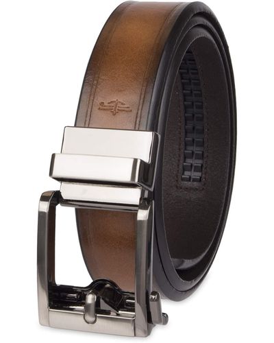 Dockers 1.3 In. Wide Perfect Adjustable Click To Fit Belt - Brown