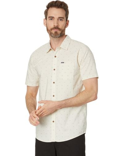 Volcom Crownstone Short Sleeve Button Down Shirt - White