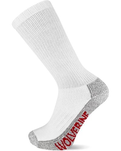 Wolverine S Cotton-blend Cushioned Socks - White