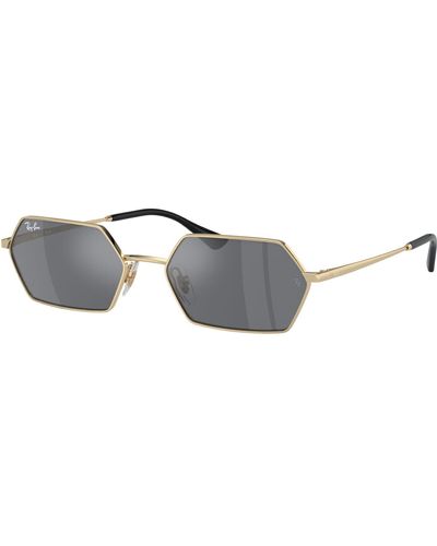 Ray-Ban Rb3728 Yevi Hexagonal Sunglasses - Black