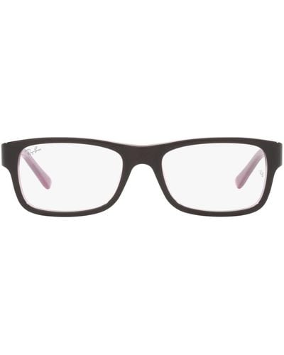 Ray-Ban Rx5268 Rectangular Prescription Eyewear Frames - Black