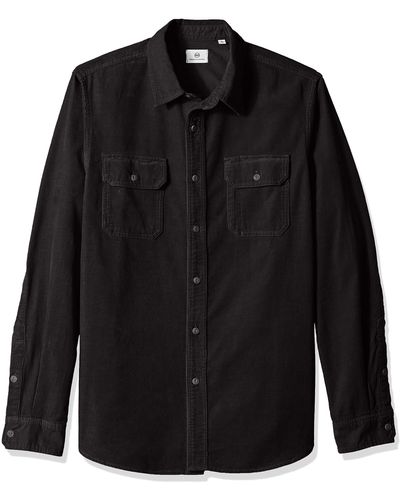 AG Jeans Mens Benning Utility Button Down Shirt - Black