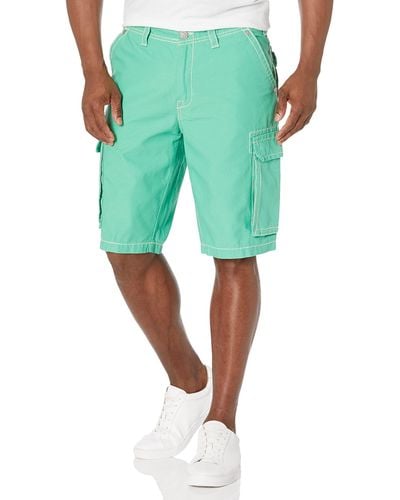 True Religion Big T Cargo Shorts - Green