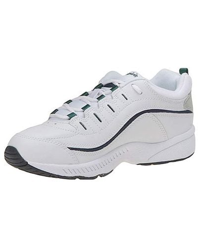 Easy Spirit Romy Round Toe Casual Lace Up Walking Shoes - White