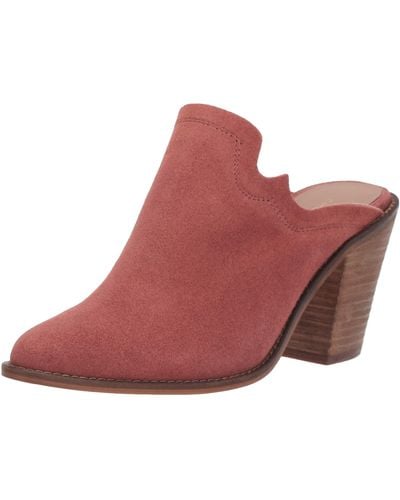 Chinese Laundry Songstress Mule Rhubarb Suede 6 M Us - Red