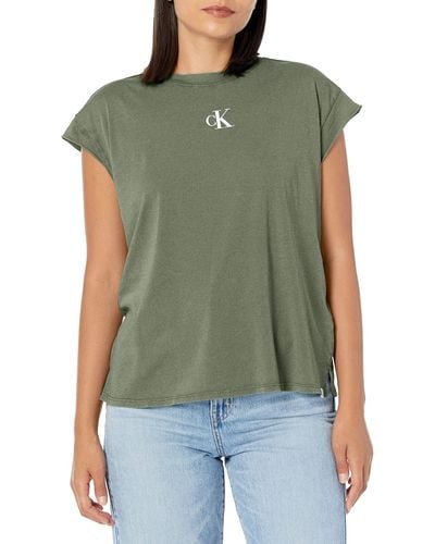 Calvin Klein Cj2t3529-thy-x-small T-shirt - Green