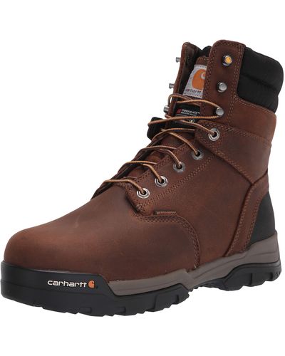 Carhartt Ground Force 8" Waterproof Insulated Comp Toe Cme8347 Construction Boot - Brown