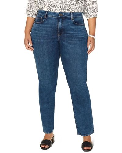 NYDJ Size Marilyn Straight Ankle Jeans | Slimming & Flattering Fit - Blue