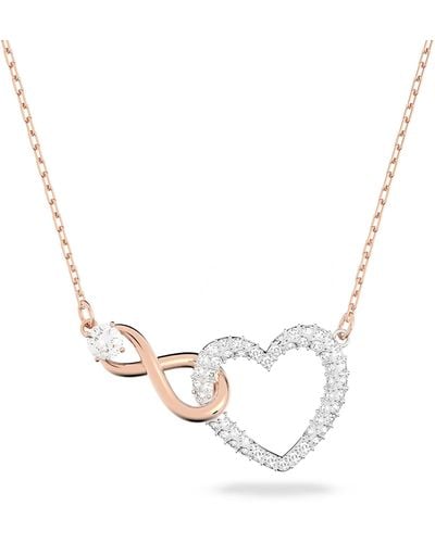 Swarovski Infinity Heart Pendant Necklace - Metallic