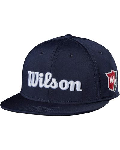 Wilson S Flat Brim V.2 Hat - Blue