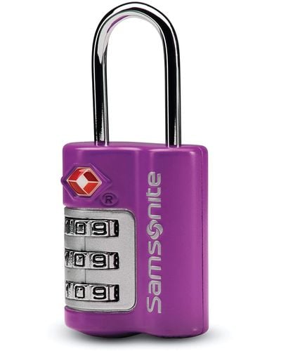 Samsonite Travel Sentry 3-dial Combination Lock - Purple