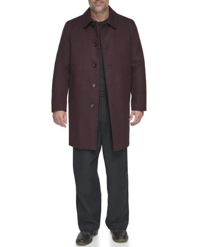 Andrew Marc Long Water Resistant Anholt Jacket - Red