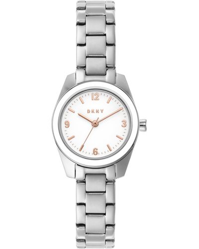 DKNY Soho Three-hand, Stainless Steel Watch - Metallic