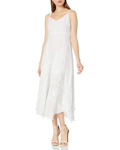 Tracy Reese Lace Applique Slip Dress - White