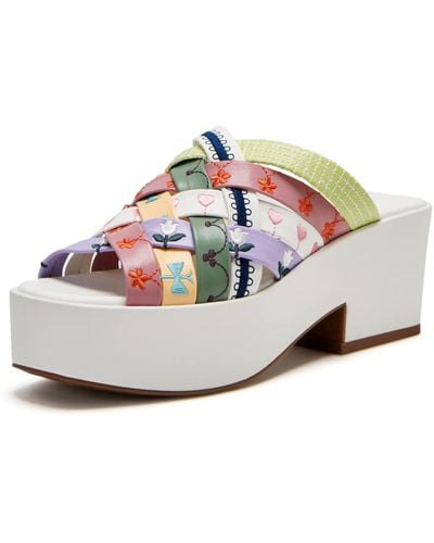 Katy Perry The Busy Bee Criss Cross Slide Wedge Sandal - White