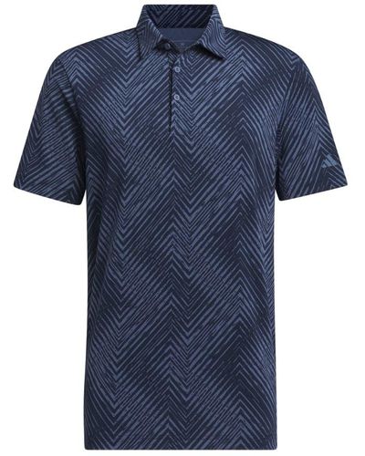 adidas Ultimate365 Allover Print Polo Shirt - Blue
