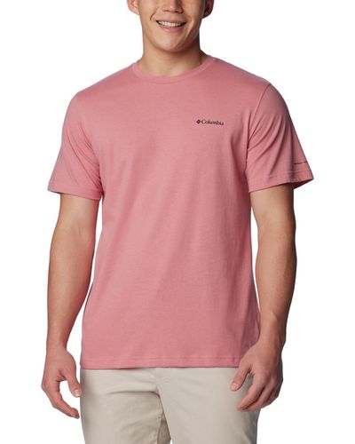 Columbia Thistletown Hills Short Sleeve Hiking Shirt - Pink