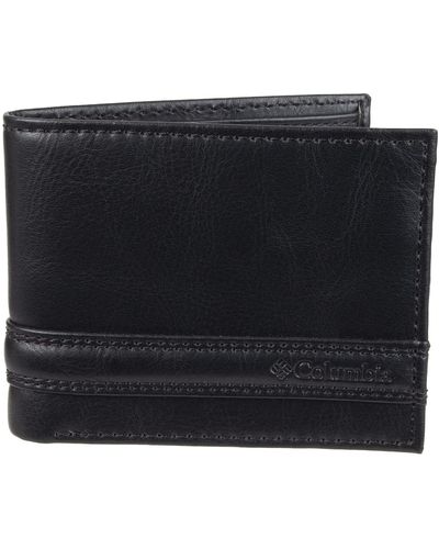 Columbia Leather Traveler Wallet - Black