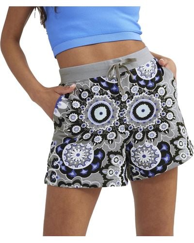 Vera Bradley French Terry Shorts With Pockets - Blue
