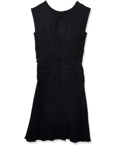 Tracy Reese Draped Bateau Dress - Black