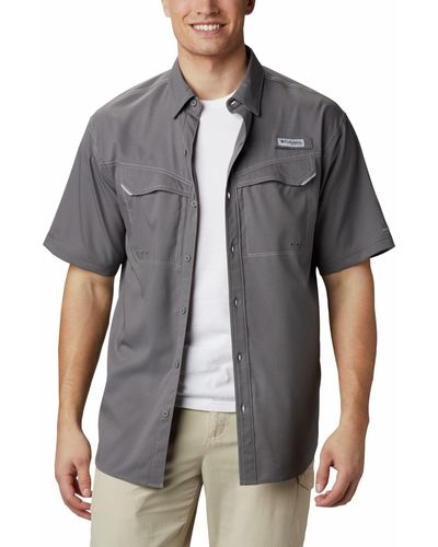 Columbia Low Drag Offshore Short Sleeve Shirt - Gray