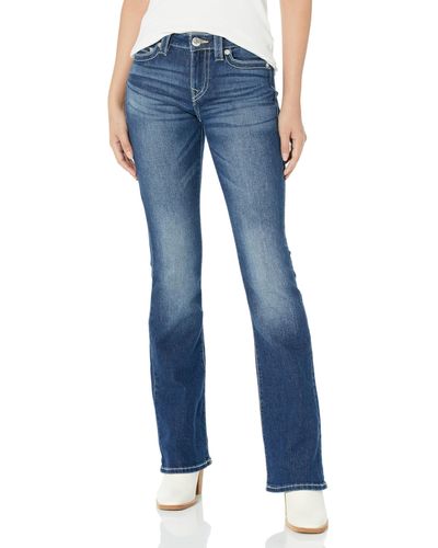 True Religion Brand Jeans Becca Boot Cut Mid Rise Jean - Blue