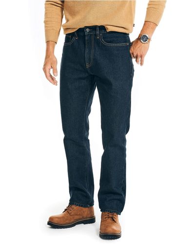 Nautica Mens Vintage Straight Denim Jeans - Blue