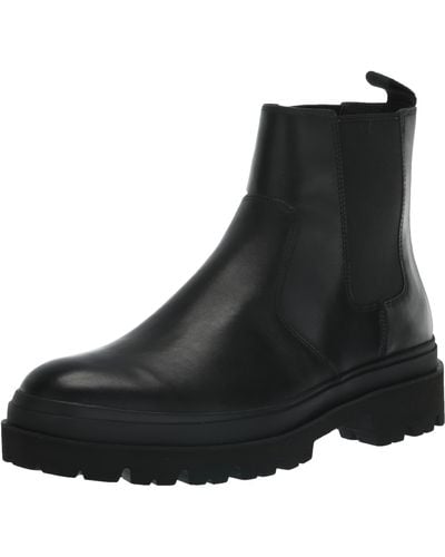 Vince S Reggio Chelsea Boots Black Leather 11.5 M