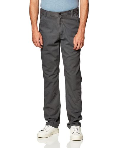 Carhartt Mens Rugged Flex Straight Fit Canvas 5-pocket Tapered Work Pants - Gray