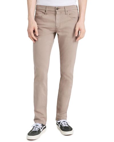 PAIGE Federal Eco Twill Slim Straight Fit Pant - Natural