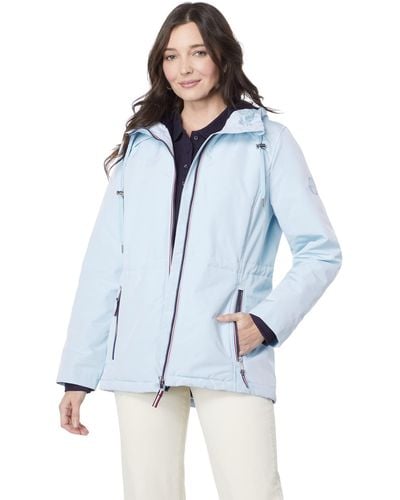 Tommy Hilfiger Hooded Parka/anorak Water Repellent Jacket - Blue