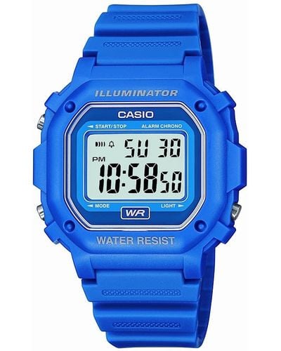 G-Shock F108wh Water Resistant Digital Blue Resin Strap Watch