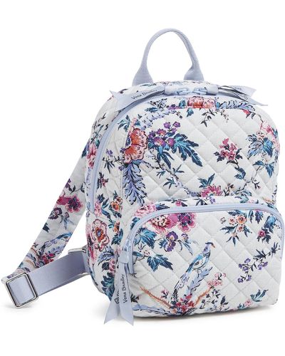 Vera Bradley Cotton Mini Backpack Purse - Blue