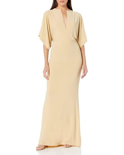 Norma Kamali Womens Obie Gown Formal Dress - Natural