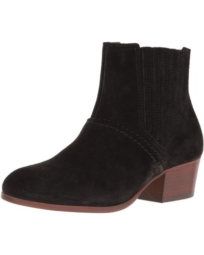 H by Hudson H Paige Suede Ankle Bootie - Black