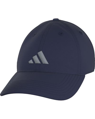 adidas Ultimate Hat Relaxed Crown Adjustable Fit Strapback Cotton Baseball Cap - Blue